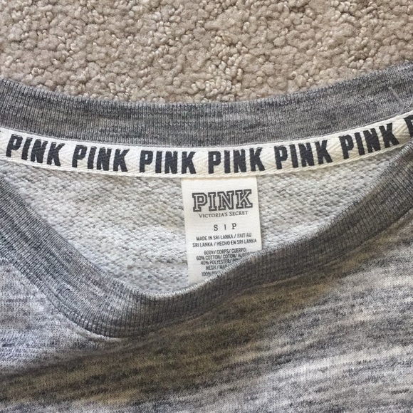 PINK grey and pink sweater - Picture 3 of 4